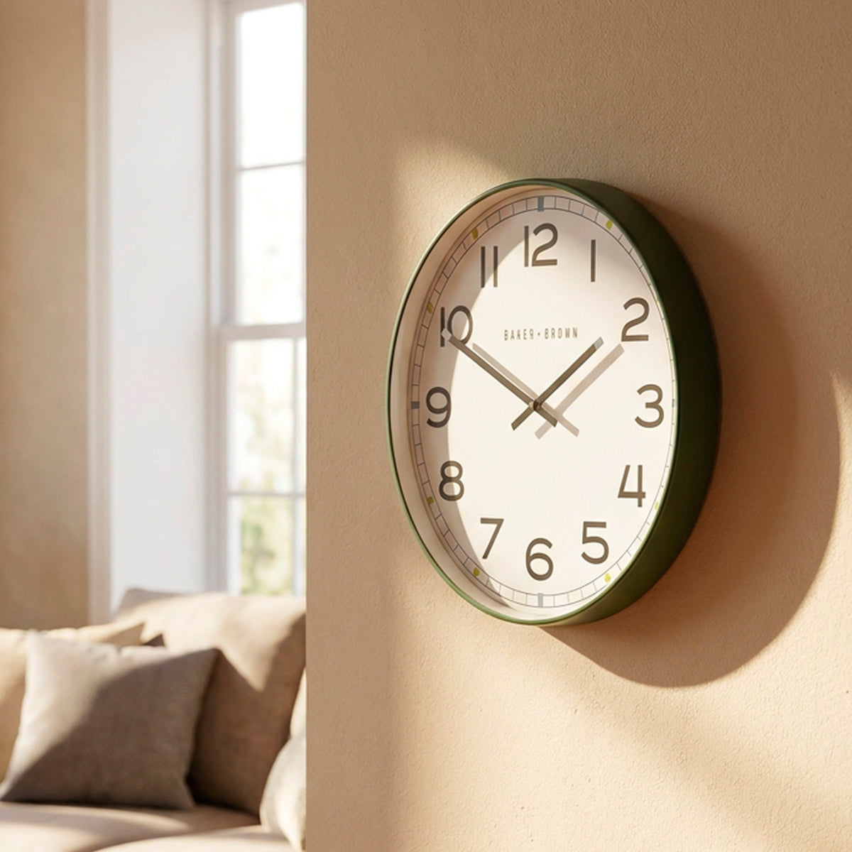 Baker & Brown Clock Trevi Green | 50cm