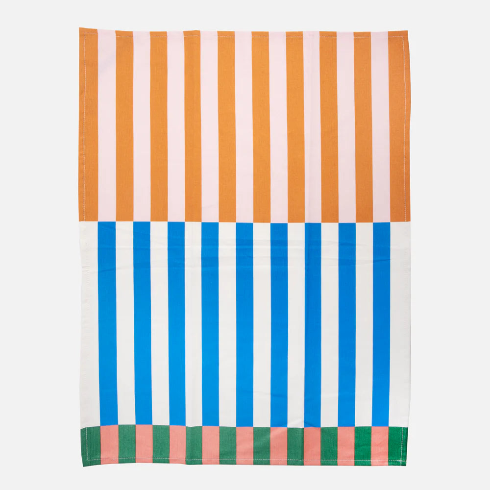 Multi Stripe / Mono Hearts | Tea Towels