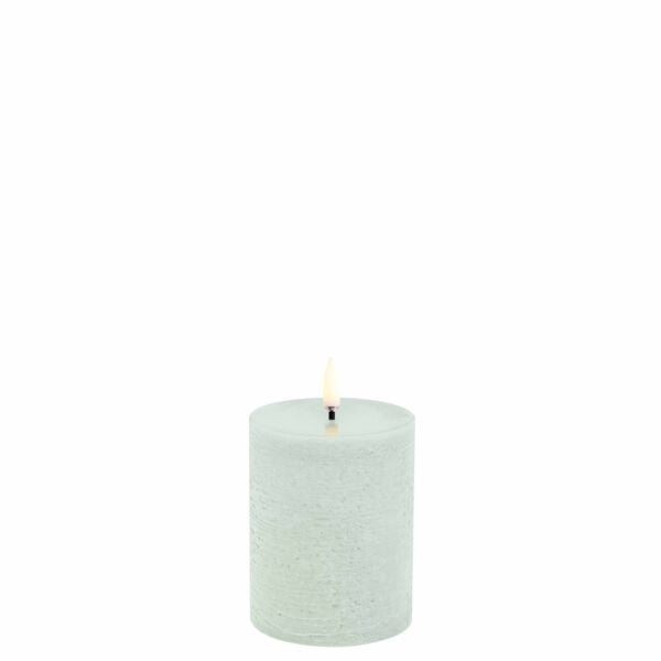 Dusty Green | LED Small Pillar Candle