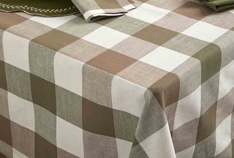 Vermont Table Cloth | Olive Mocha