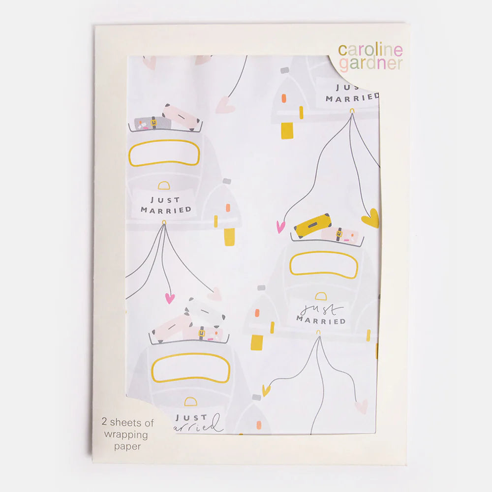 Just Married | Wrapping Paper & Tags