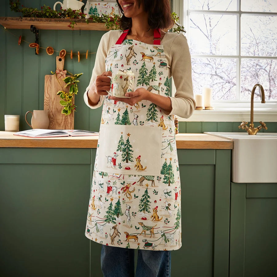 Winter Walkies | Cotton Apron | Beige