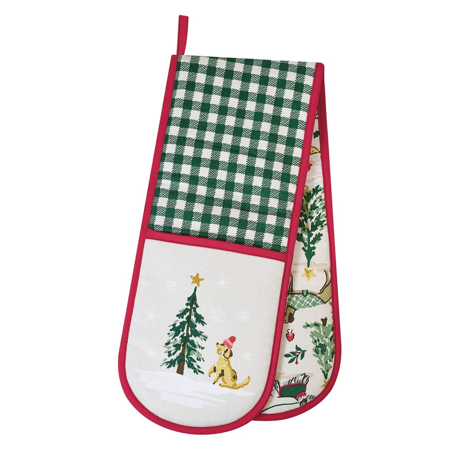 Winter Walkies | Double Oven Glove | Beige