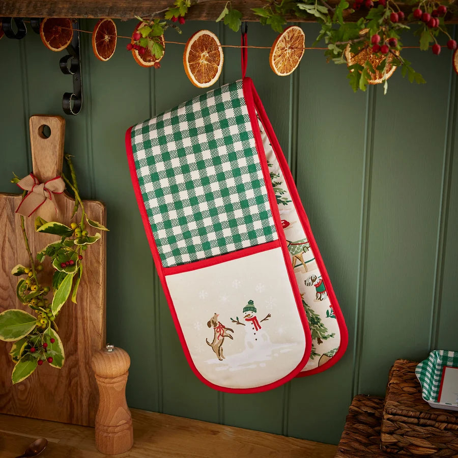 Winter Walkies | Double Oven Glove | Beige