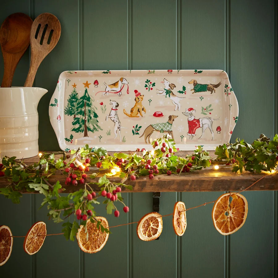 Winter Walkies | Scatter/Small Serving Tray | Beige