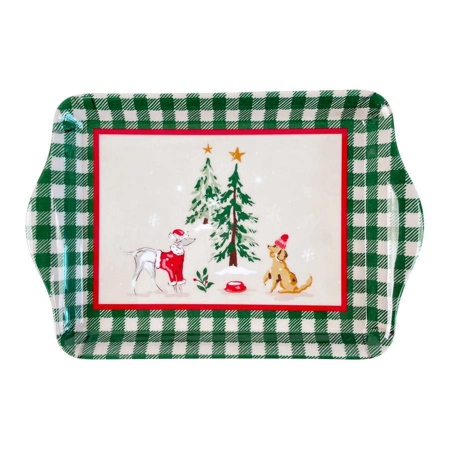 Winter Walkies | Scatter/Small Serving Tray | Beige