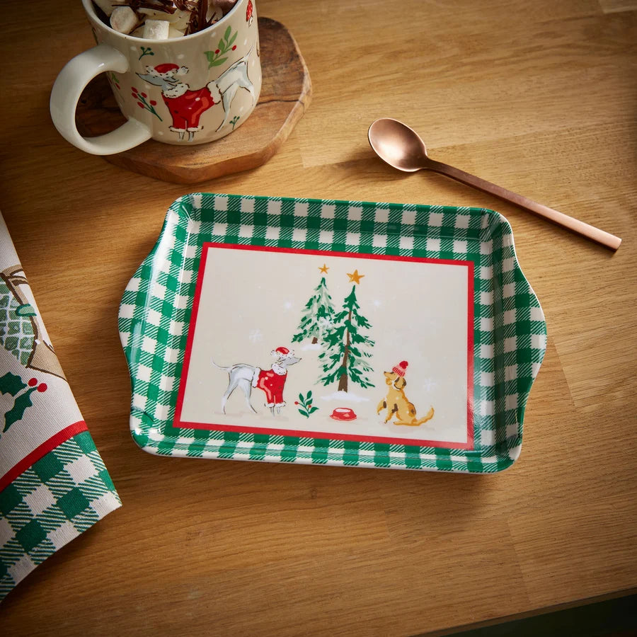 Winter Walkies | Scatter/Small Serving Tray | Beige