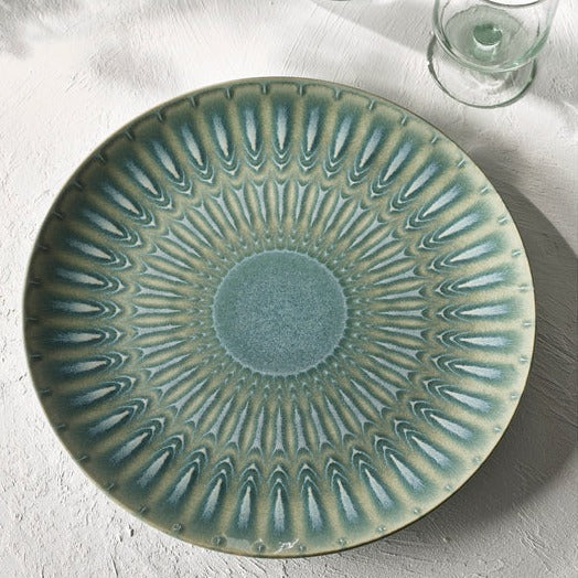 Living Jewels Green Serving Platter
