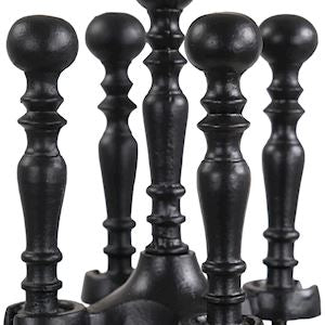 BLACK GALLERY BALL TOP COMPANION SET