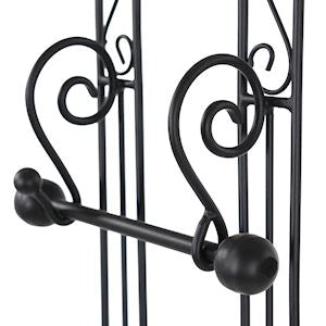 Black Toilet Roll Holder with storage