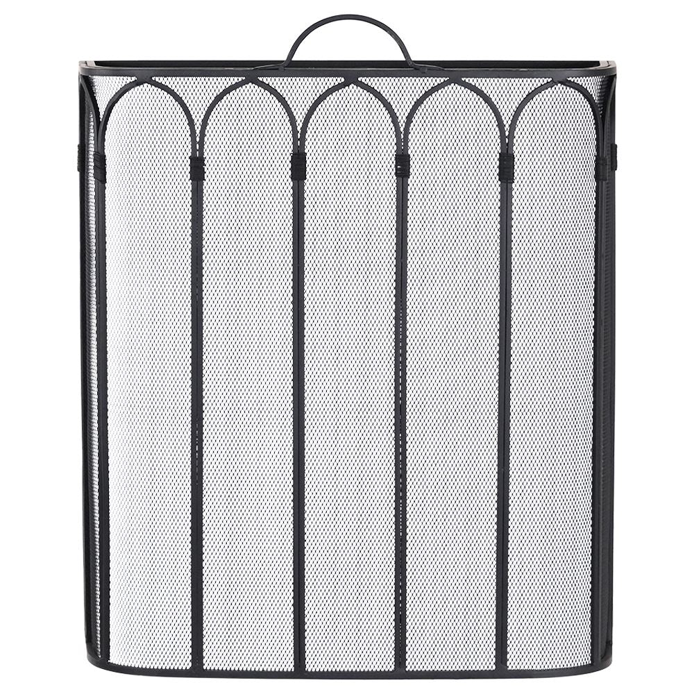 Gothic Brushed Gold Firescreen