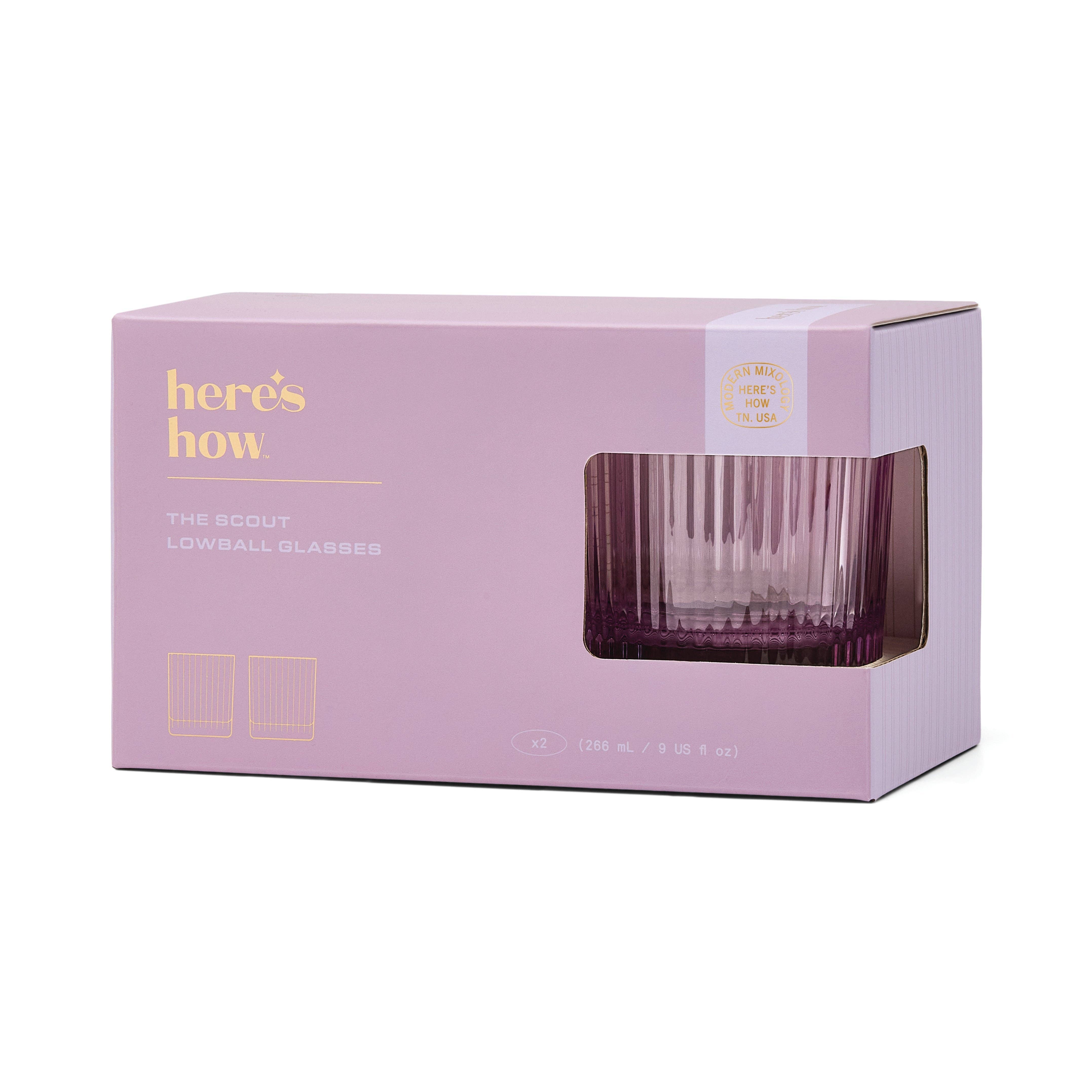 The Scout Lowball Glass - Set of 2 - Lilac