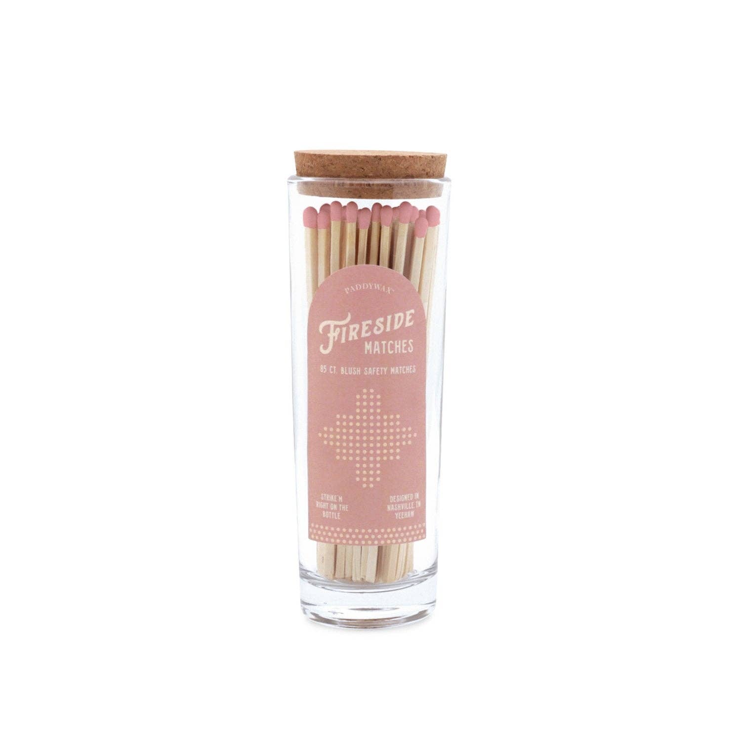 Paddywax Fireside Safety Matches - Blush Pink Tip