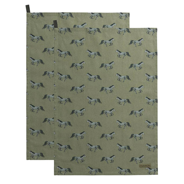 Grey Horse | Tea Towel Pair