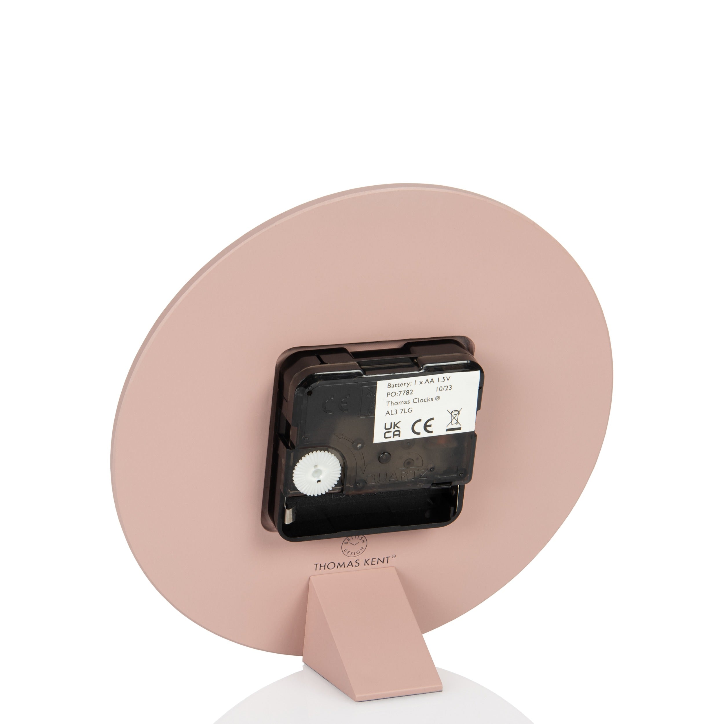 6" Mulberry Mantel Clock | Blush Pink