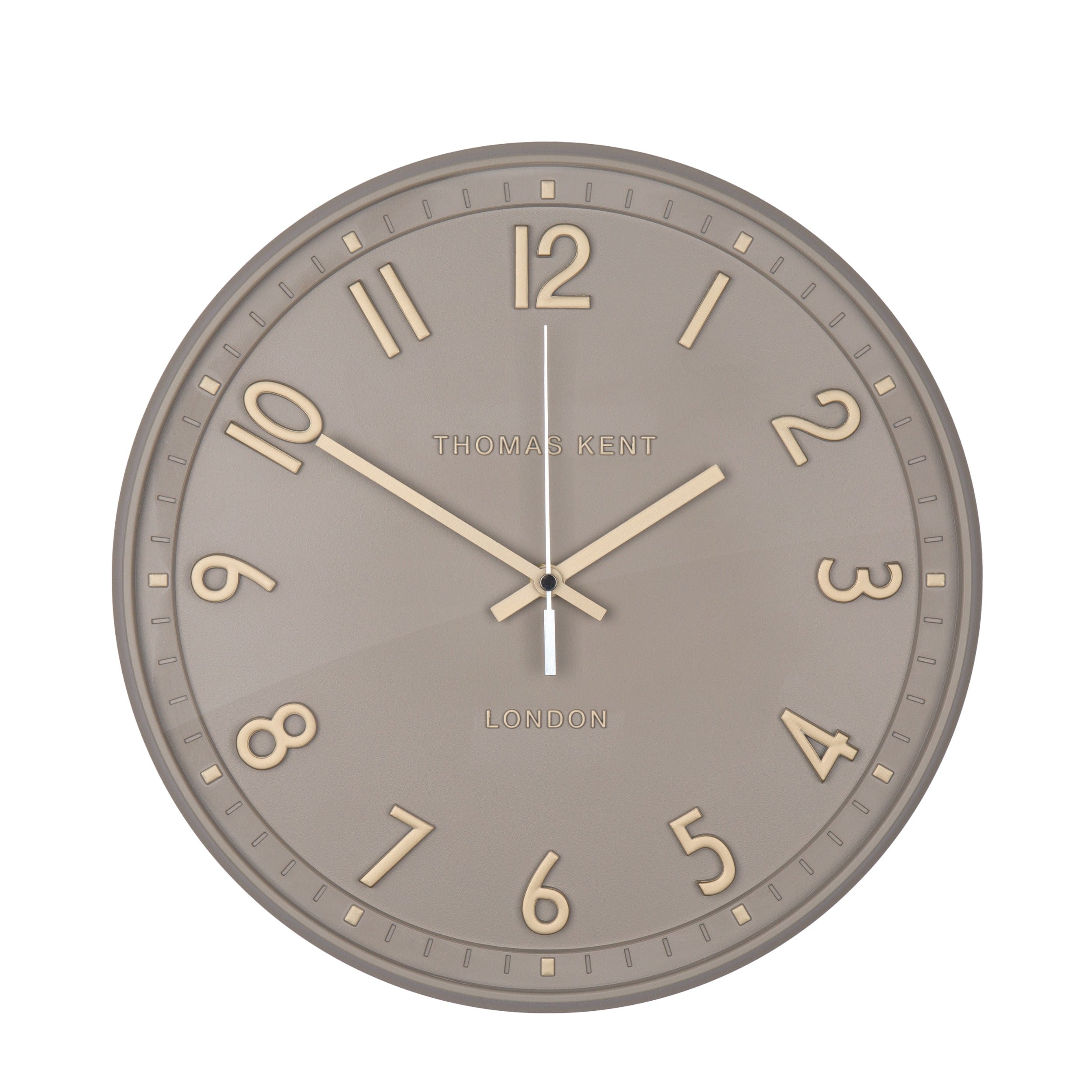 14" Tresco Wall Clock | Taupe