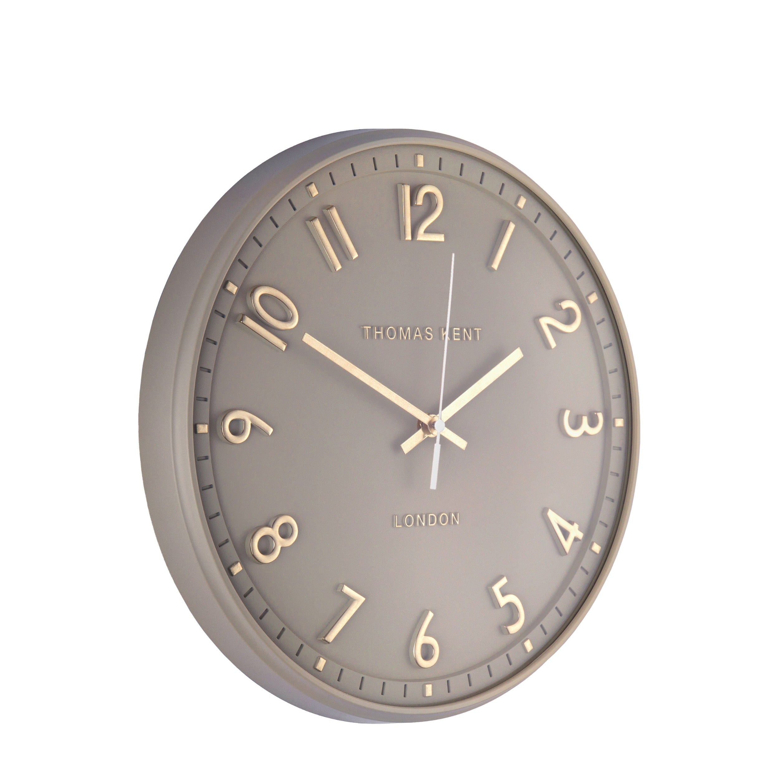14" Tresco Wall Clock | Taupe