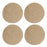 Natural Hessian | Round Placemats