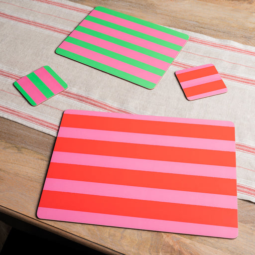 Bright Stripe | 4 Coasters