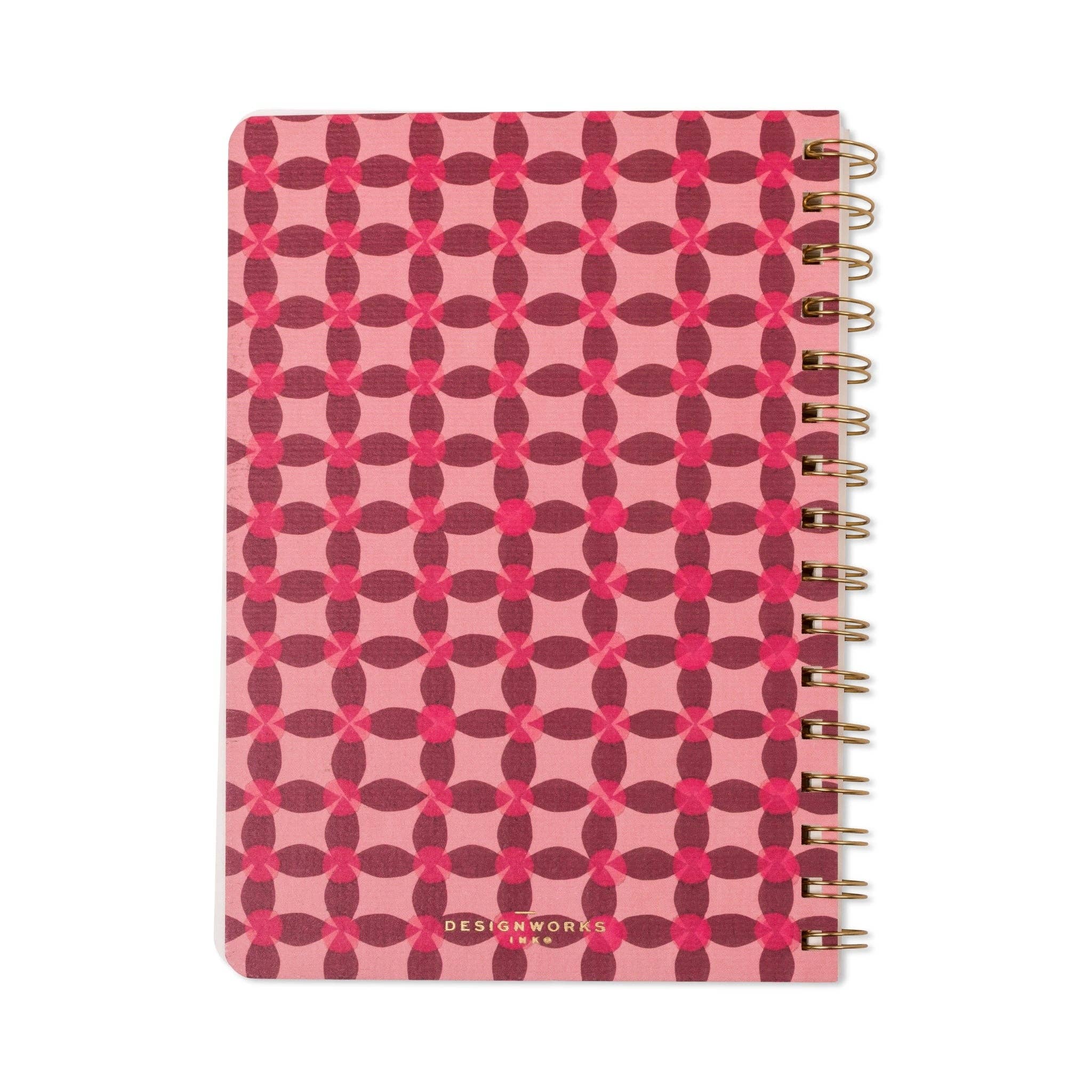 Tulip A5 Twin Wire Notebook | Pinwheel Pink