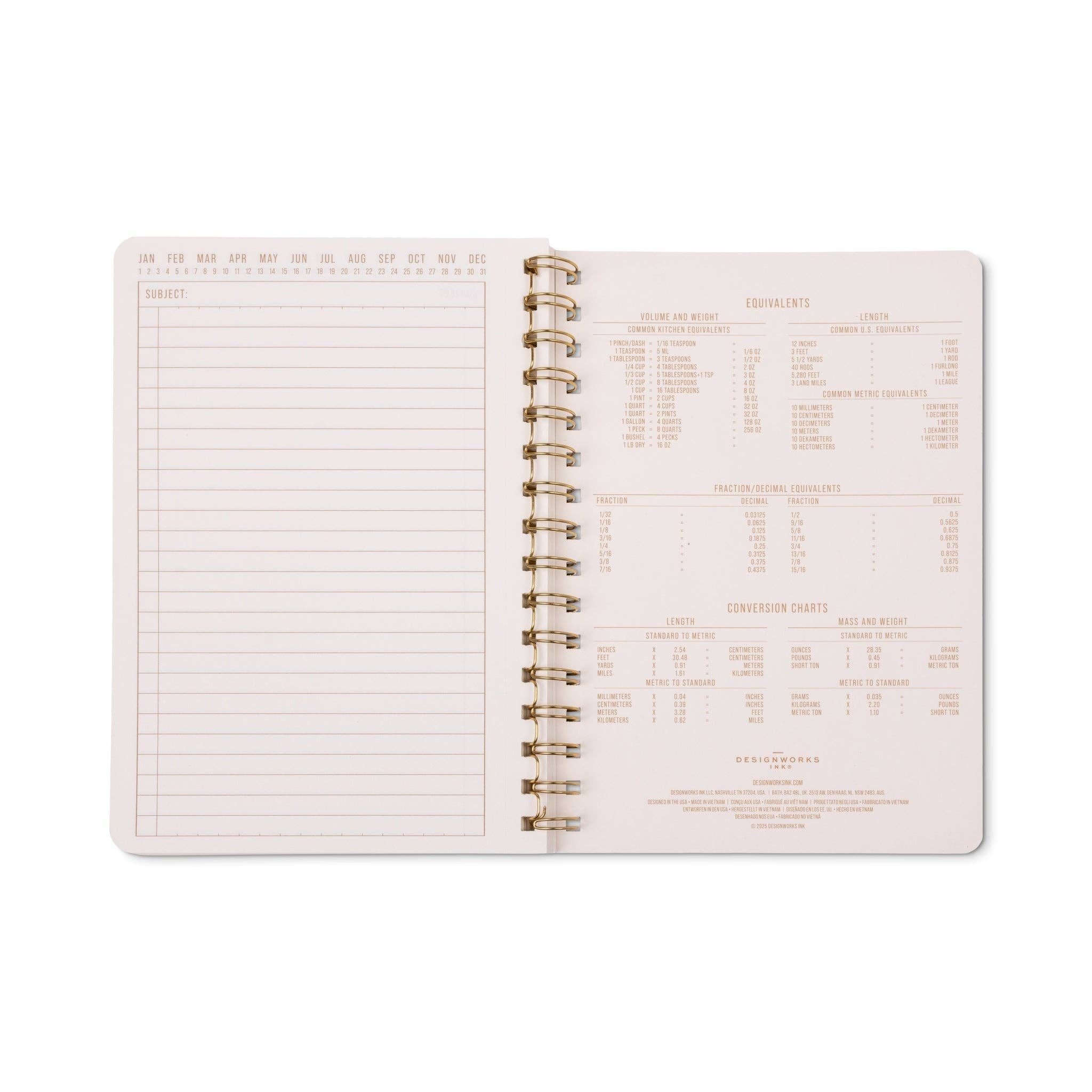 Tulip A5 Twin Wire Notebook | Pinwheel Pink