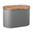 Grey Bread Bin With Acacia Lid