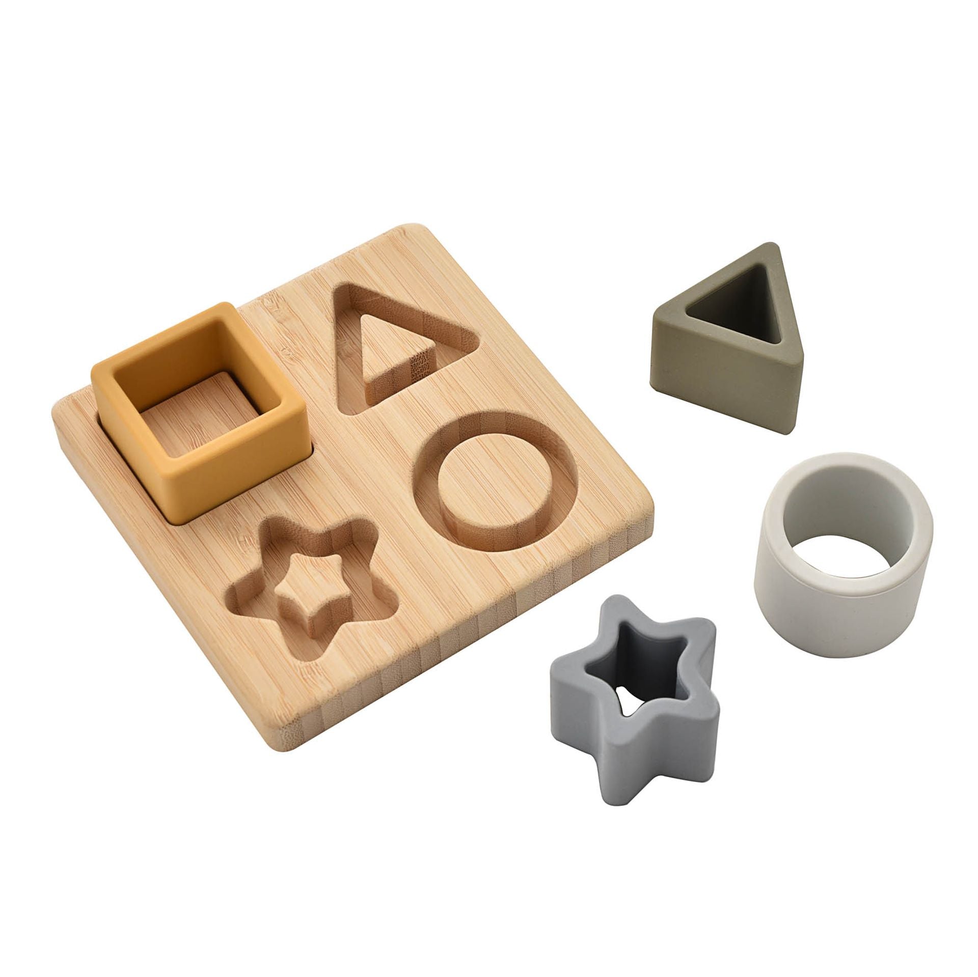 Silicone & Bamboo Puzzle