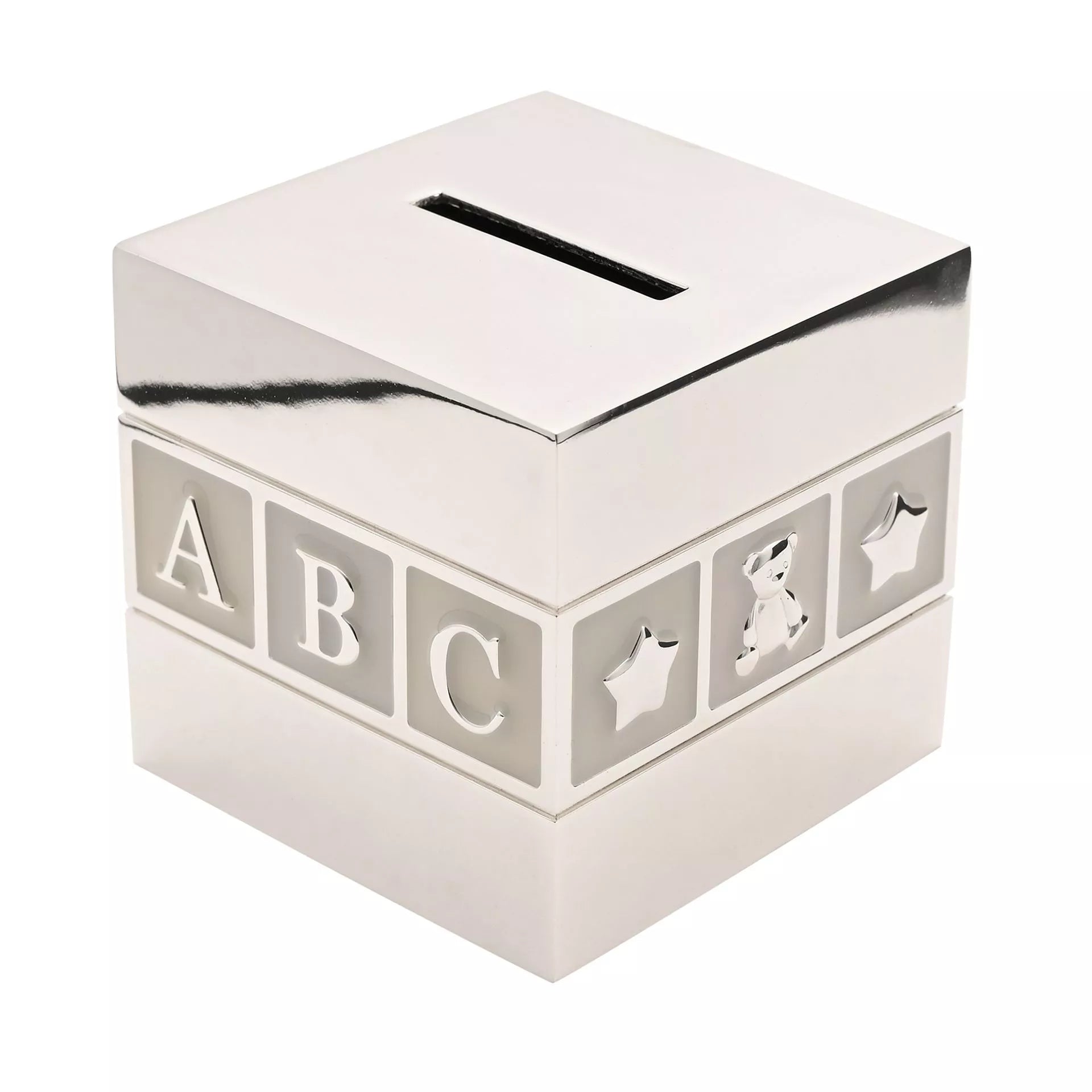 Silverplated '123' Money Box