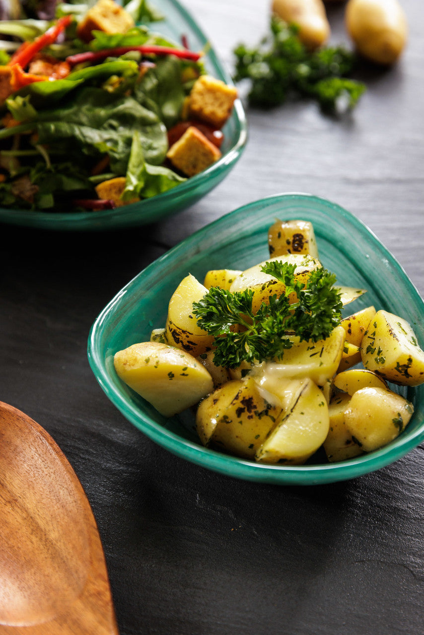 Green Swirl | Small Serving Bowl