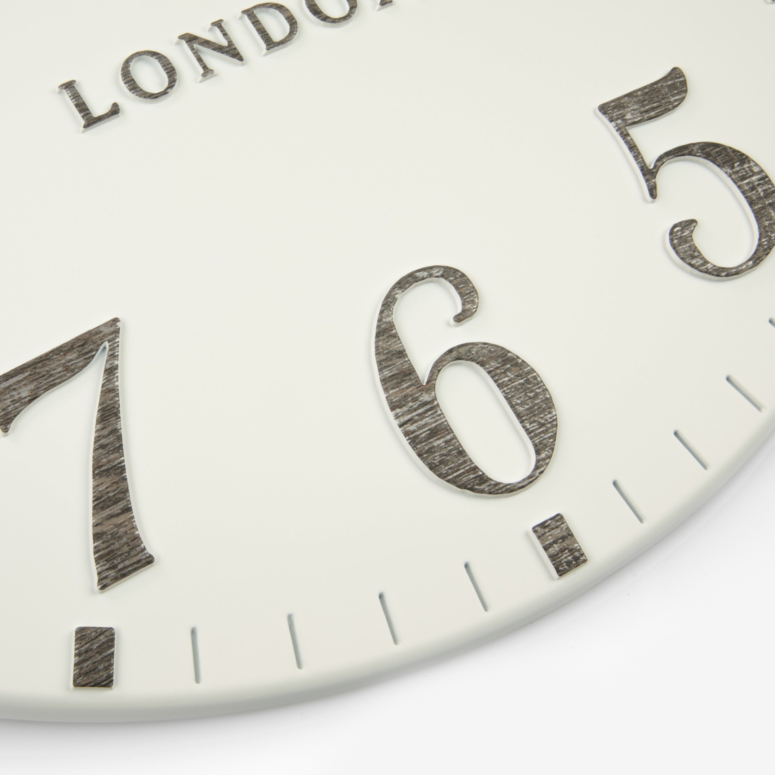 12" Arabic Wall Clock | Limestone