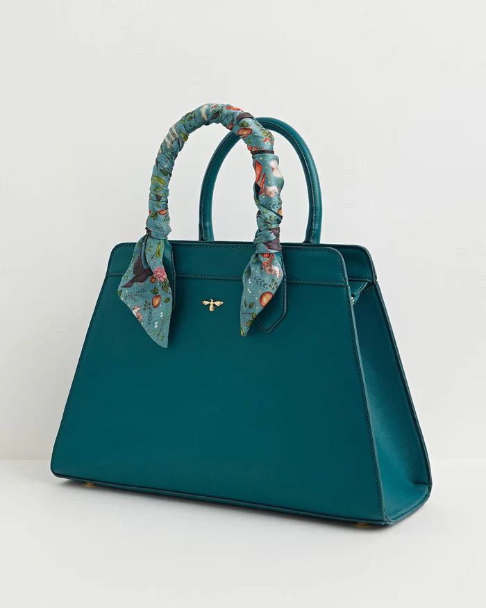 Catherine Rowe Into The Woods Tote | Teal