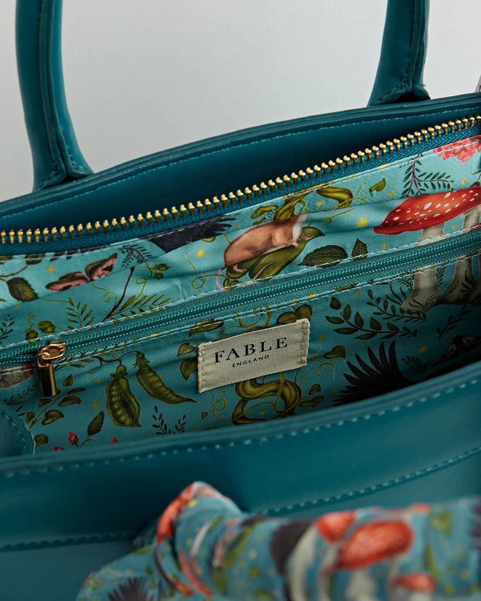 Catherine Rowe Into The Woods Tote | Teal
