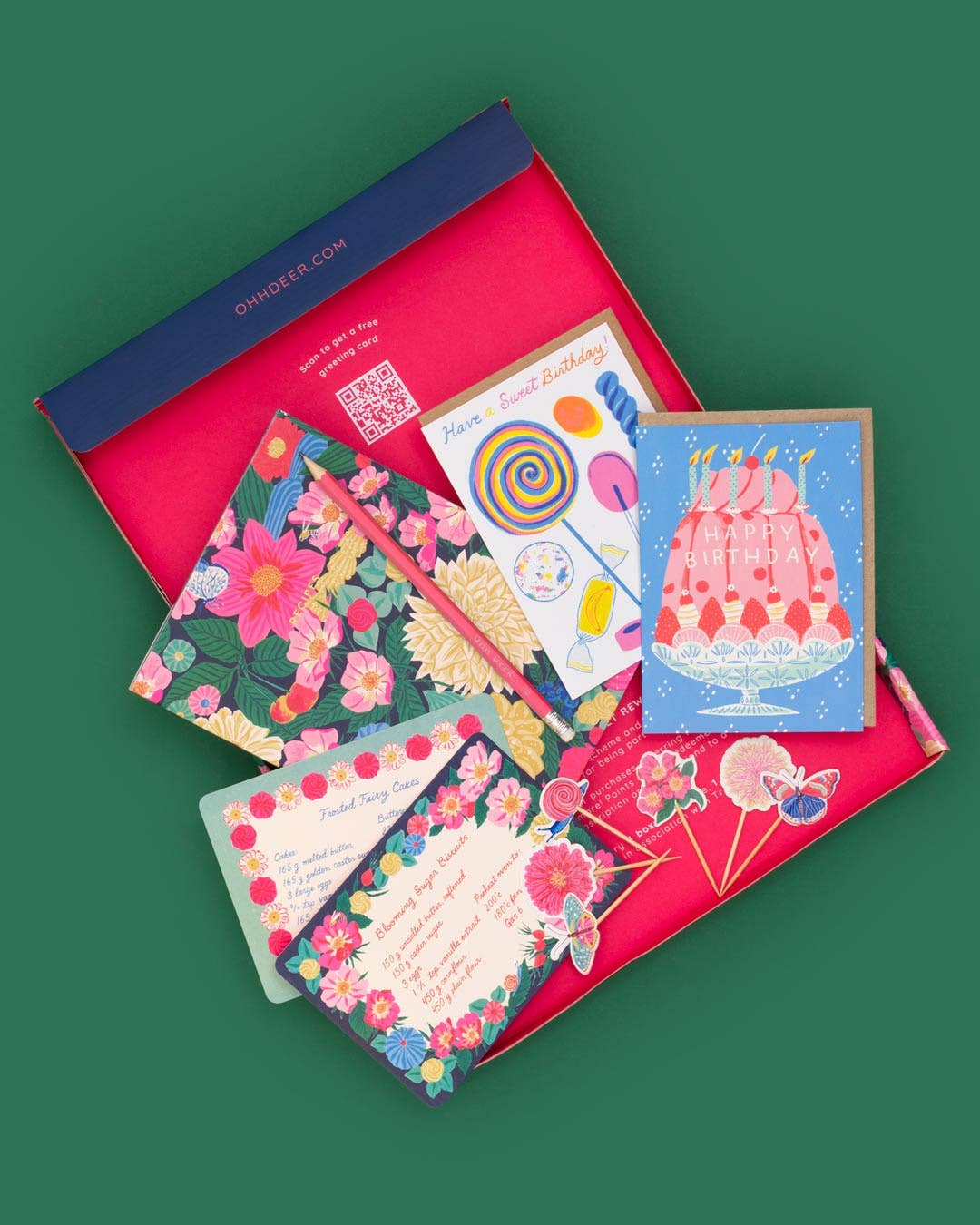 Papergang 'A Floral Bake' Stationary Box