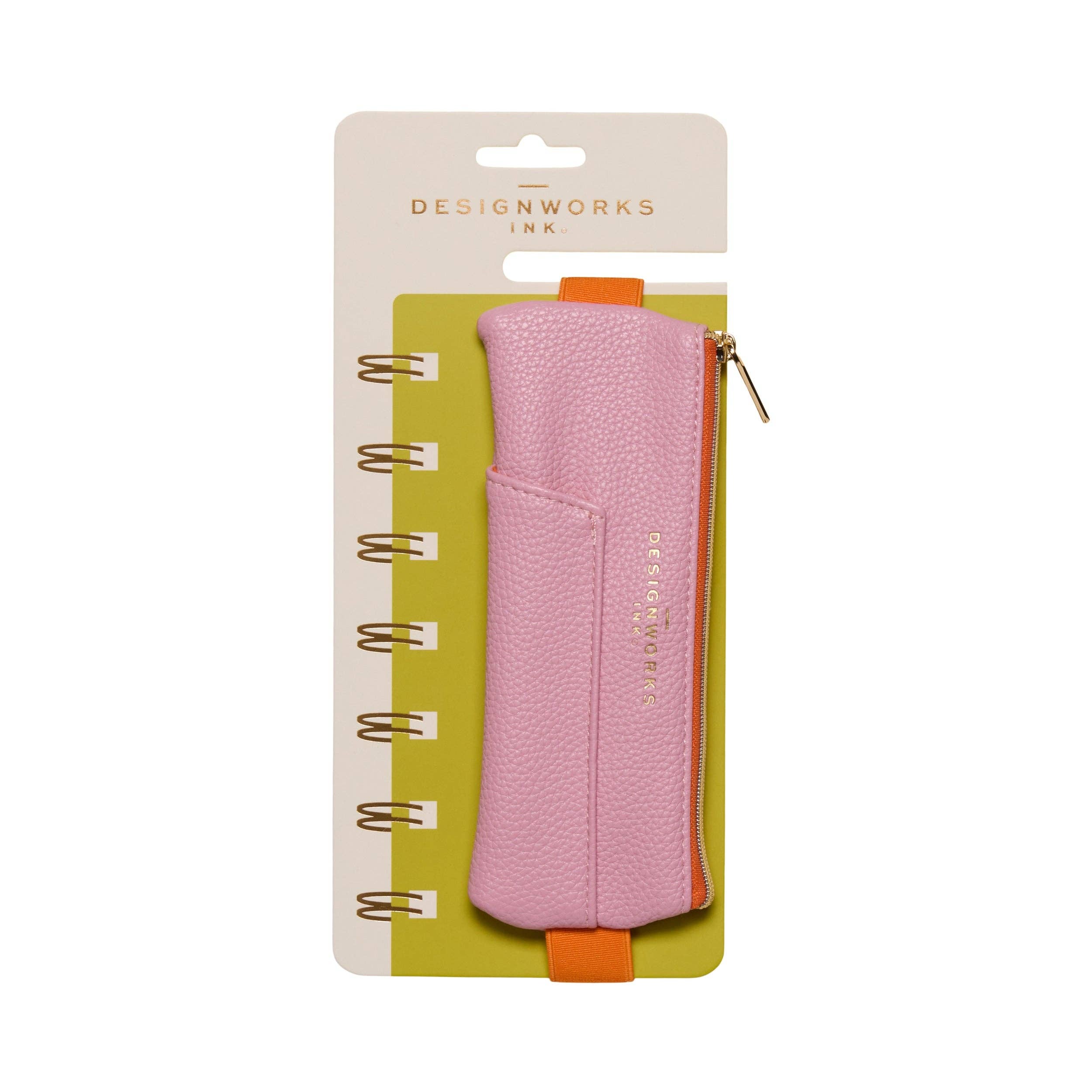 Pen Pouch | Pink + Orange