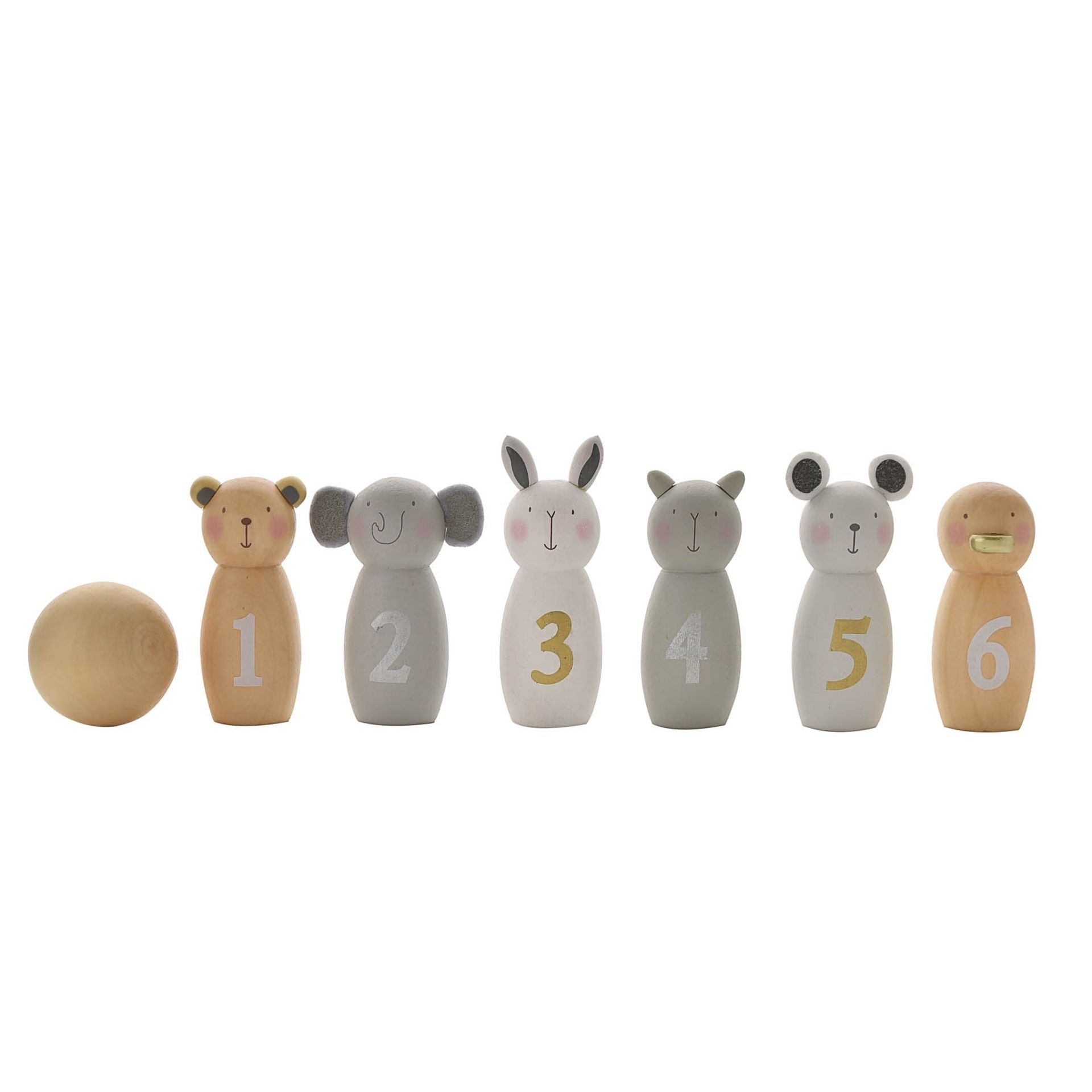 Wooden Bowling Set
