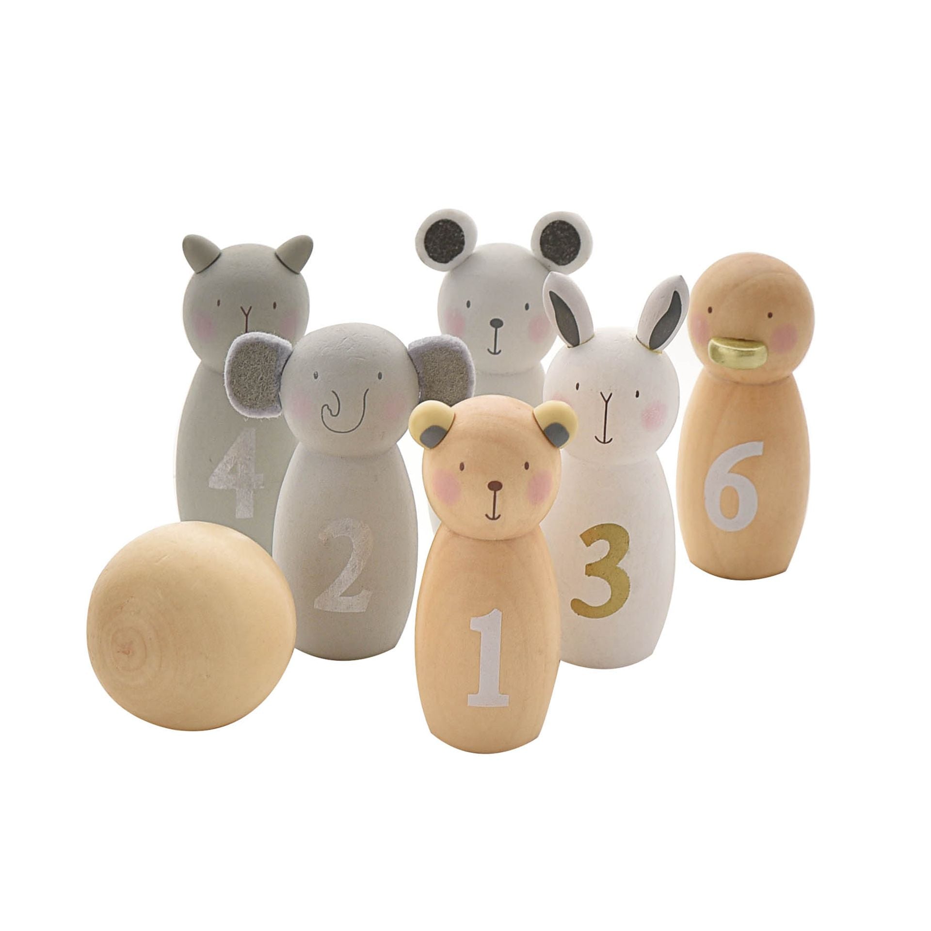 Wooden Bowling Set
