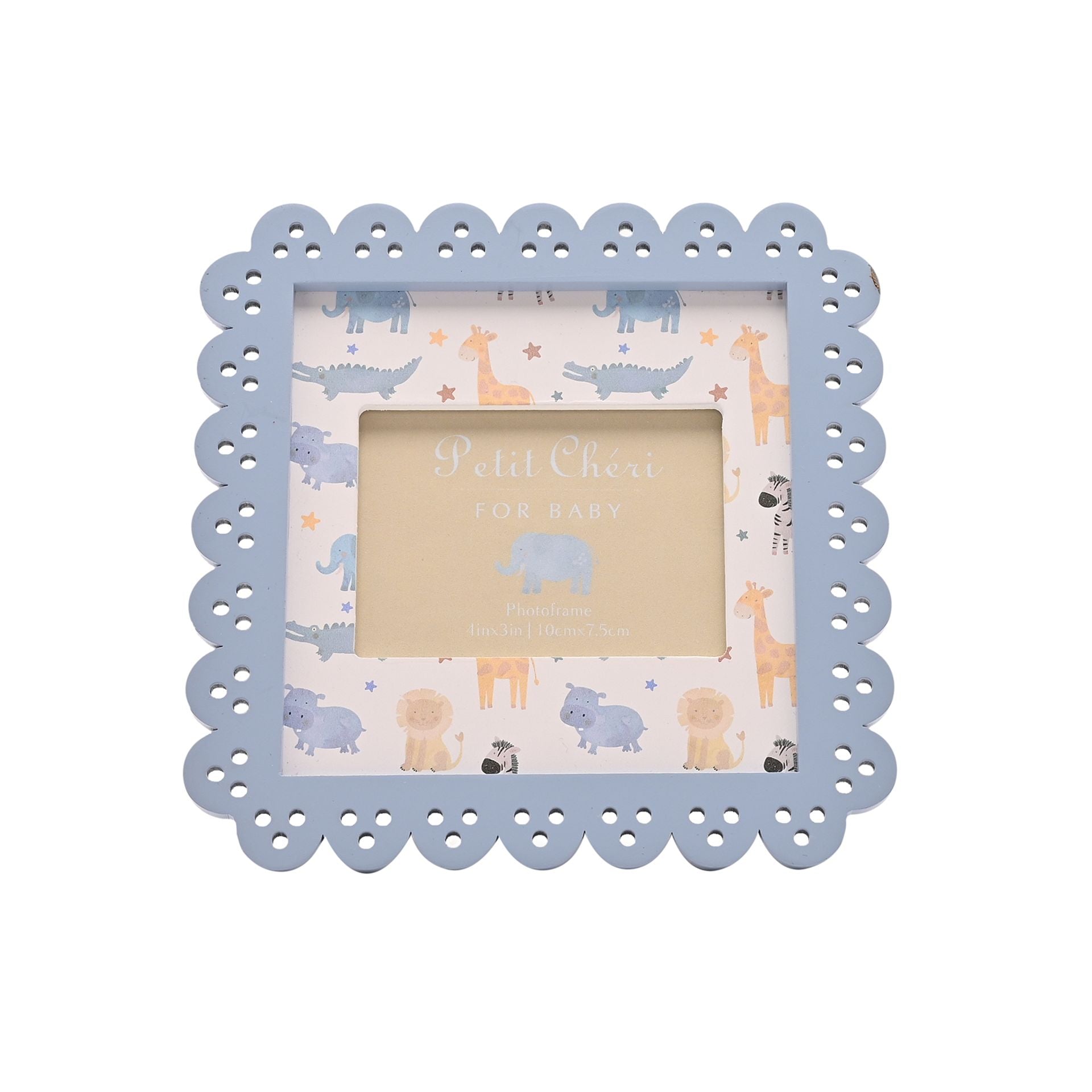 Petit Cheri Scallop | Blue Frame 4x3