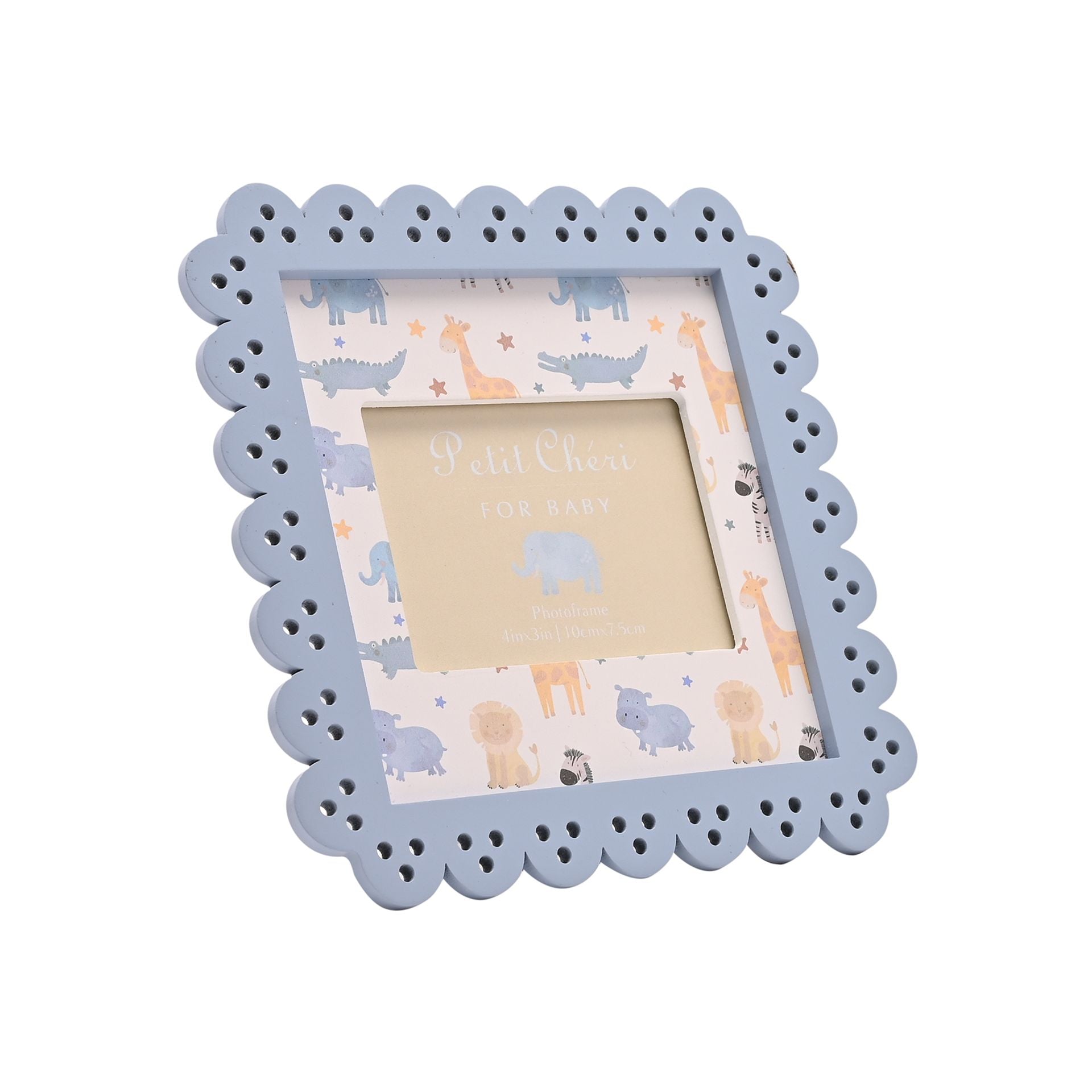Petit Cheri Scallop | Blue Frame 4x3