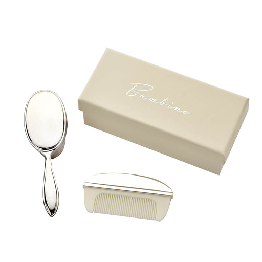 Silverplated Brush & Comb Set