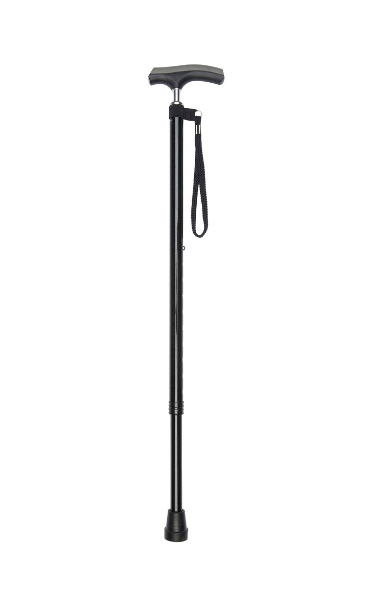 Black Comfy Grip Handle Adjustable Stick