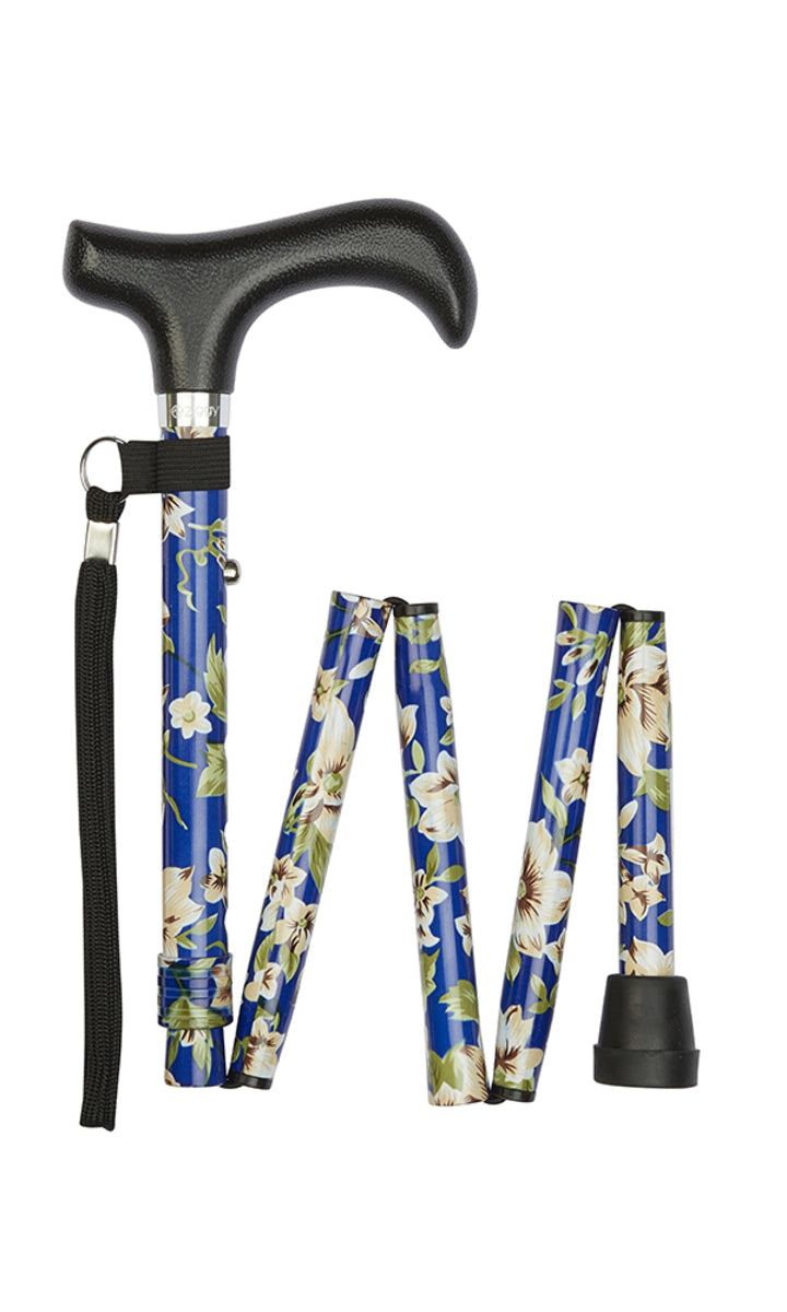 Short Blue Morris Folding Stick