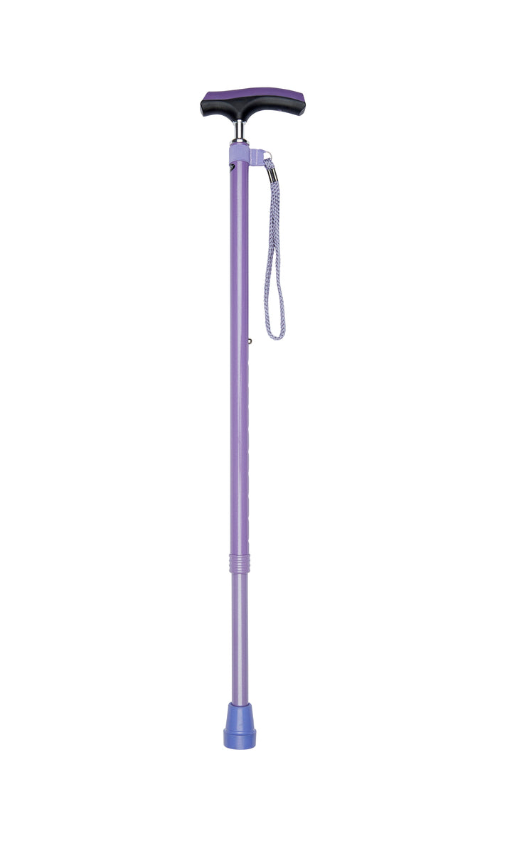 Lilac Comfy Grip Handle Adjustable Stick