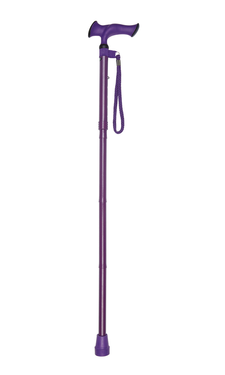 Purple Ergonomic Handle Folding Stick