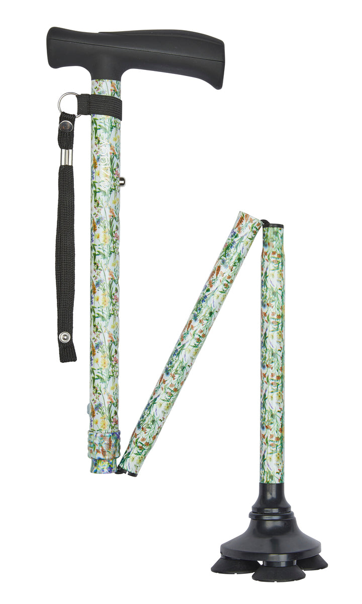 Wild Flowers Pattern Tribase Folding Stick