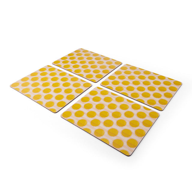 Yellow Spots | 4 Placemats