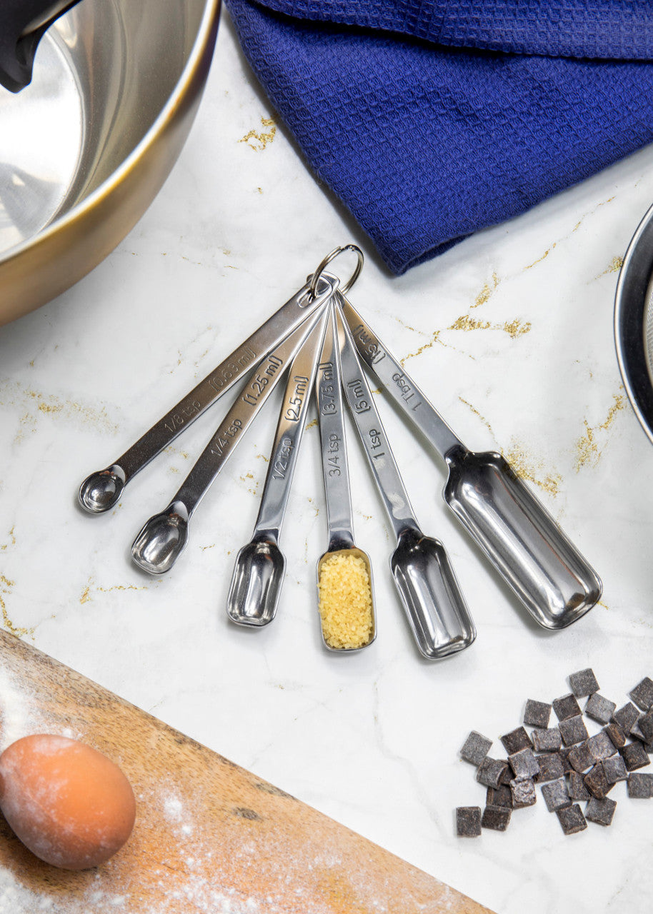 Stainless Steel 6 Piece Measuring Spoon Set