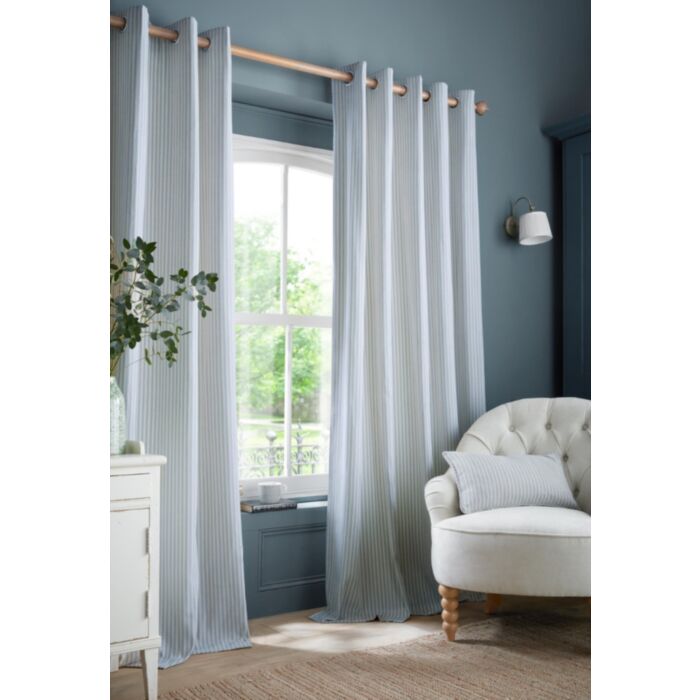 Cornish Chenille Blue | Curtains