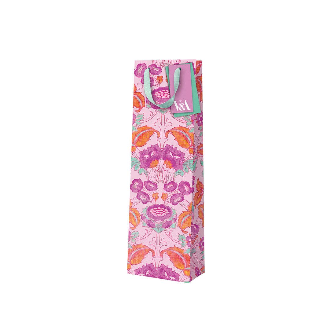 Neon Floral Pink Arts & Crafts Gift Bag