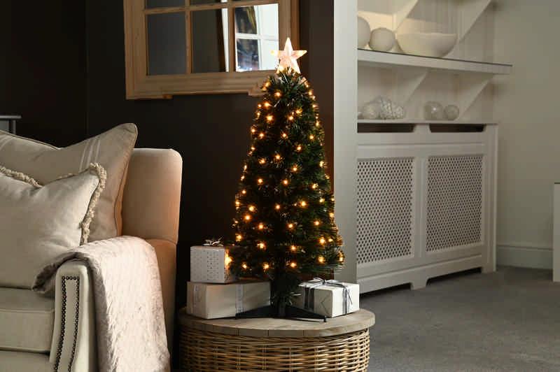 Warm White Slim Fibre Optic Tree | 60cm