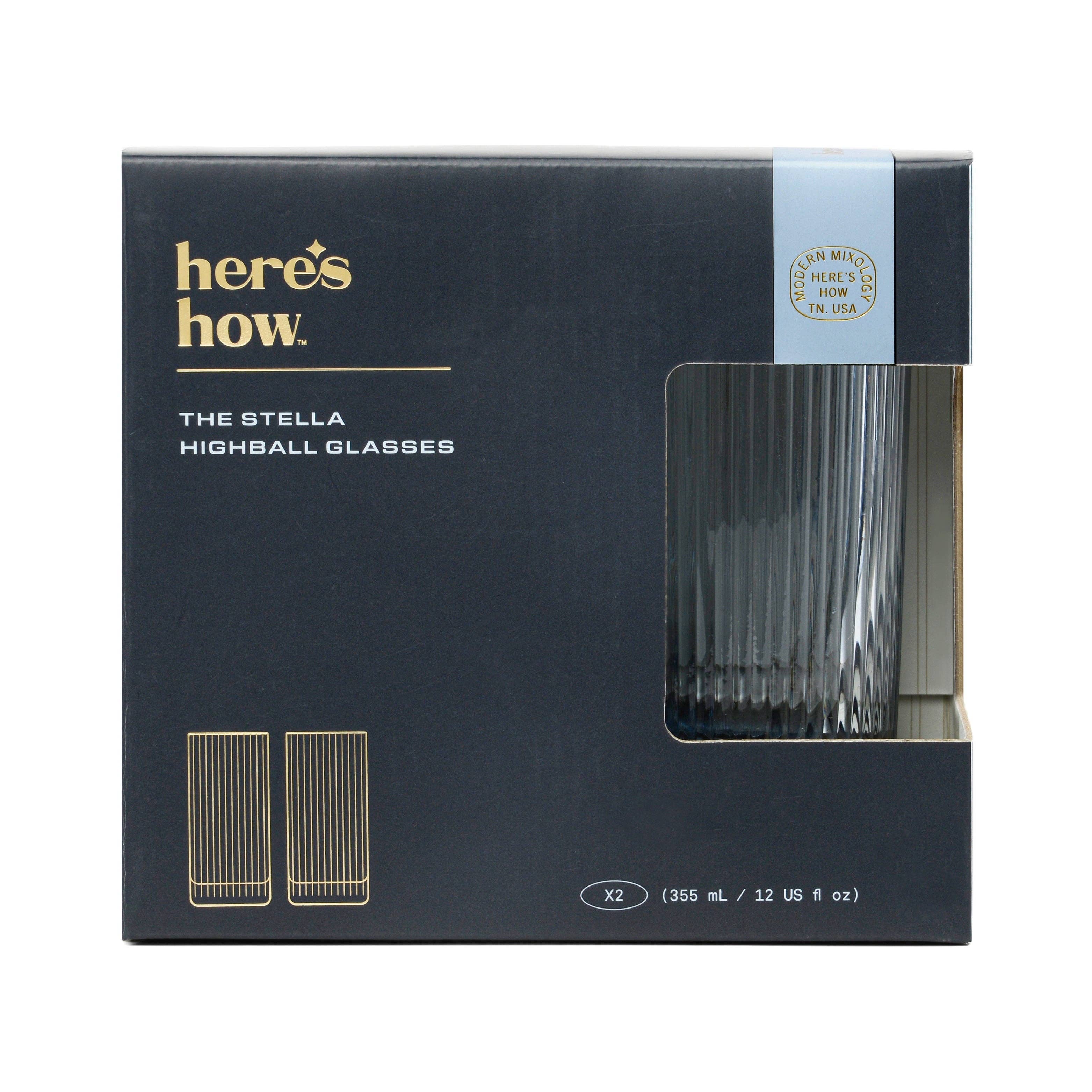 Here's How The Stella Highball Glass - Set of 2 Blue